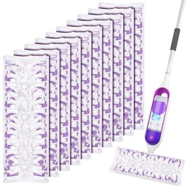 Imagem de 10 refis de almofadas de esfregão descartáveis para Swiffer PowerMop, almofadas de substituição para refis de esfregão elétrico, limpeza de spray sem cheiro para todos os pisos acabados