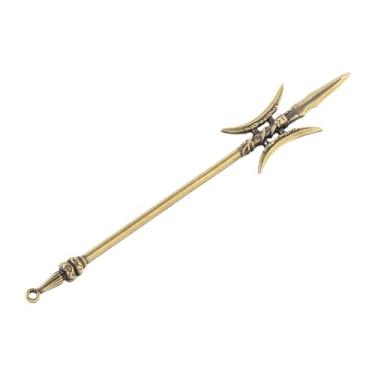 Imagem de MERIGLARE Modelo de facas pingentes de latão Capper Blade Model Sculpture Keychain for Gabinet Bookshelf