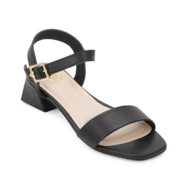 Imagem de Sandália Molekinha Infantil Menina Salto Fivela 2347.100 Cor:Preto;Tamanho:36;Genero:Menina