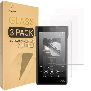 Imagem de Mr.Shield Protetor de tela compatível com Sony Walkman NW-WM1AM2 [vidro temperado] [pacote com 3] [vidro japonês com dureza 9H]