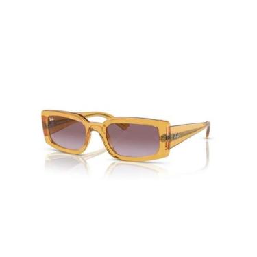 Imagem de Óculos de Sol Ray-Ban Kiliane RB4395 66828H 54 - Amarelo Transparente