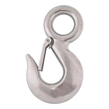 Imagem de Gancho Com Olhal Em Aço Inox 6 Mm Para Cabo De Aço e Cordas - Abrolhos