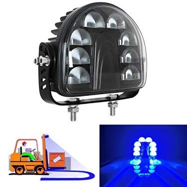 Imagem de Fuguang 【Nova versão 2020 LED para empilhadeira luzes de segurança de arco azul armazém aviso zona de emergência arco luz DC10-100V para veículos, Toyota Fork Truck Tractor