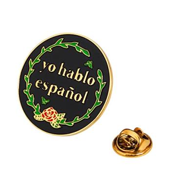 Imagem de Alfinetes esmaltados para falantes de espanhol, presente para professor, enfermeira, médico, presentes de Natal, bilíngües, alfinetes, para roupas, mochila, chapéu, bolsa, colega de trabalho, irmã