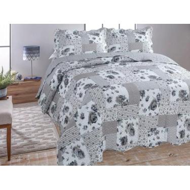 Imagem de Cobre Leito Dupla Face Estampada King 280X260Cm Vilhena - Jolitex
