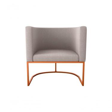 Imagem de Poltrona Decorativa York 1 Lugar Suede Bege Matrix