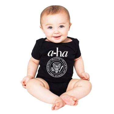 Imagem de Body infantil rock A-HA logo estampa exclusiva - Lado B Rock Camisetas