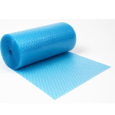 Imagem de Rolo Plástico Bolha Azul 60cm x 100m – 35 Micras | Ideal para Embalagens e Transporte Seguro