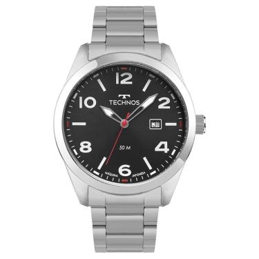Imagem de Relógio Technos Masculino Militar Prata - 2115typ-1p