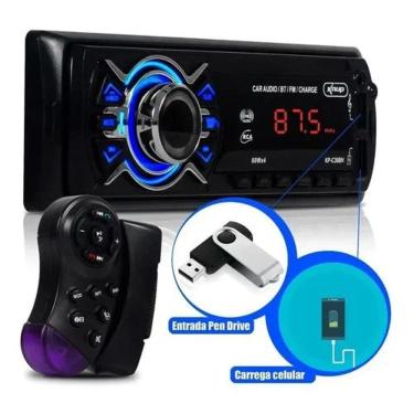Imagem de Auto Radio Mp3 Fm Knup Kp-c30bh Bluetooth Controle Volante