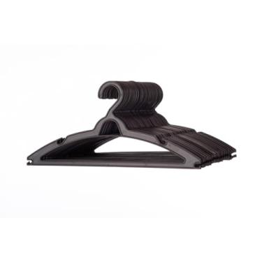 Imagem de kit com 100 Cabides Preto Adulto Resistente