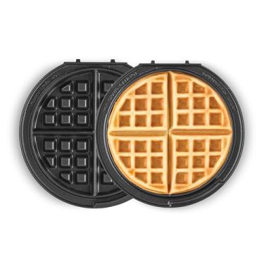 Imagem de DASH Placas de waffle removíveis (placa de waffle removível de 20 cm, pacote com 2 para o sistema MultiMaker Treat Maker)