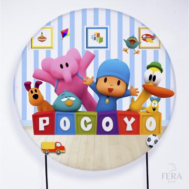 Imagem de Painel Decorativo para Festa 1,80x1,80 metros Vesti Fácil com Elástico Pocoyo - Fera Print