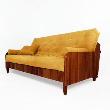 Imagem de Sofá Cama Paris II Ripado Acquablock Madeira Maciça Natural D33 - R9 D