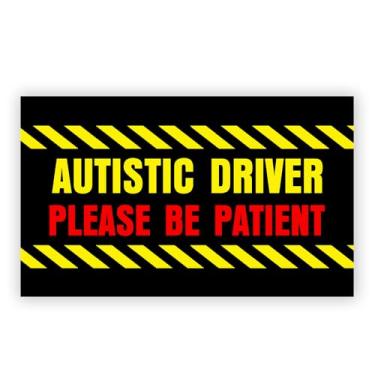 Imagem de SODAVA [19 cm x 11,4 cm] Ímã de motorista autista Please Be Patient Funny Student Driver Gen Z Meme ímã de carro caminhão geladeira adesivos magnéticos decalque para-choque presente de aniversário