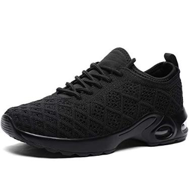 Imagem de Casmag Tênis feminino casual ultraleve para caminhada, X-all Black 3d Upper, 9.5