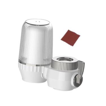 Imagem de IEUDNS Filtro de água para de pia, reutilizável, fácil de instalar, universal, lavável de alta eficiência com núcleo de filtro e lixa, com 1 Núcleo de Filtro