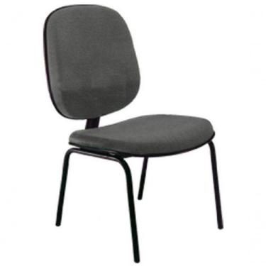Imagem de Cadeira Diretor Fixa Para Escritório Linha Uno Cinza - DESIGN OFFICE M