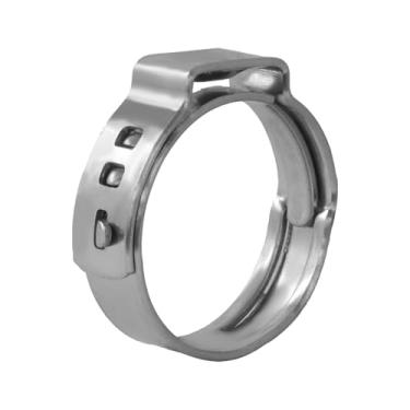 Imagem de Murtenze Pacote com 50 braçadeiras de aço inoxidável, anéis de crimpagem de grampos de 5/20.3 cm, anéis de aperto para conexões de encaixe de tubulação PEX