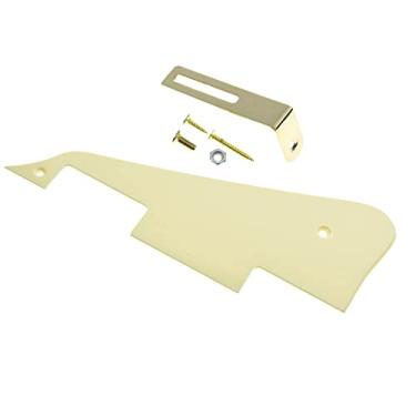 Imagem de Dopro Protetor de guitarra LP de 1 camada creme único com suporte dourado para Epiphone Les Paul