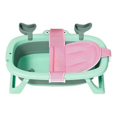 Imagem de Banheira Ofurô De Bebê Dobrável C/Rede De Segurança Estável