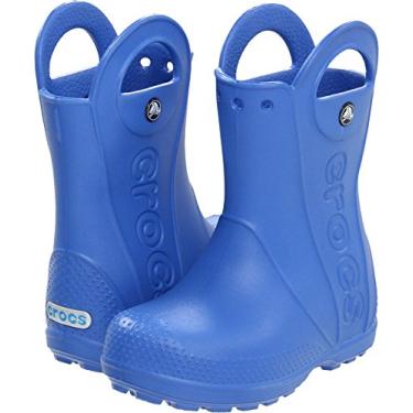 Imagem de Bota de chuva infantil Crocs Handle It, Sea Blue, 8 Toddler