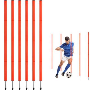 Imagem de Bastões de treinamento de agilidade de futebol TOBWOLF 6FT (6PCS)