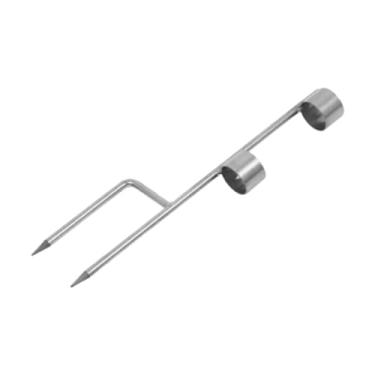 Imagem de KiBcsLic Suporte de metal portátil para guarda- de praia, suporte para guarda- de grama, para trado de grama, para gramado, pátio de praia, S