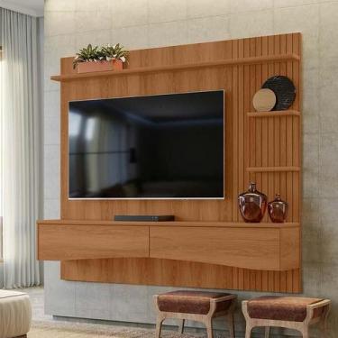 Imagem de Painel Para TV 65 Polegadas 180cm Europa Lukaliam Jequitiba Ripado