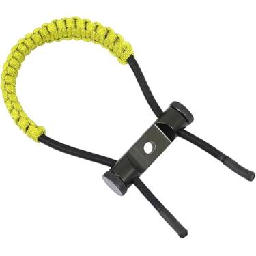 Imagem de Faixa de pulso com arco para tiro com arco e flecha 550 para arco composto e recurvo (amarelo)