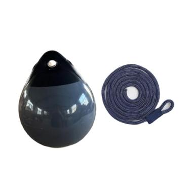 Imagem de Colaxi Bola de bóia para barco, âncora, acessórios anti-riscos, bola de proteção para barcos com corda de 1,5 m para pequenos barcos, marcação de pequenos, Corda Azul