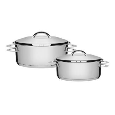 Imagem de Jogo De Panelas 2 Peças Fundo Triplo Solar Tramontina