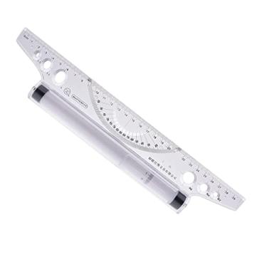 Imagem de Fancyes Régua Paralela Rolante de 30 Cm/12 Polegadas para Desenhar Círculos