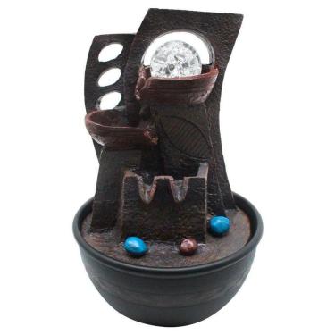 Imagem de Fonte De água Decorativa Cascata 2 Quedas Luz De Led Bivolt