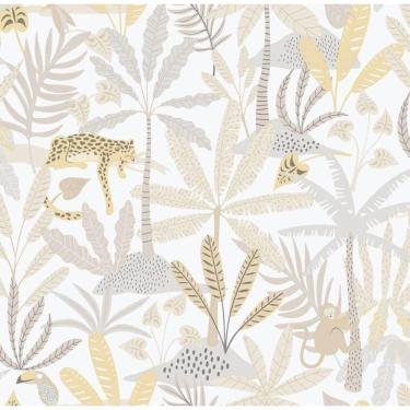 Imagem de Papel De Parede Enzo Selva Bege E Cinza 286-3