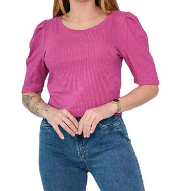 Imagem de Blusa Feminina LZT Cropped Rosa Fucsia - 8059-Feminino