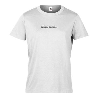 Imagem de Camisa Camiseta Calma Brother Frases Engraçadas Presente Slim-Masculino