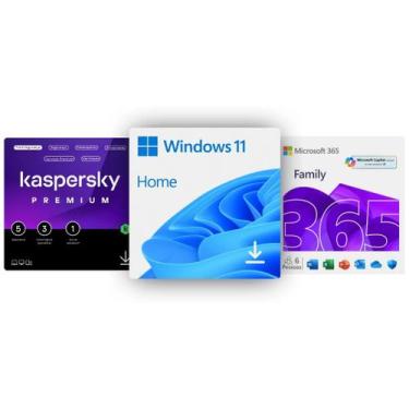 Imagem de Windows 11 Home + Microsoft 365 Family + Kaspersky Premium 5 Dispositi