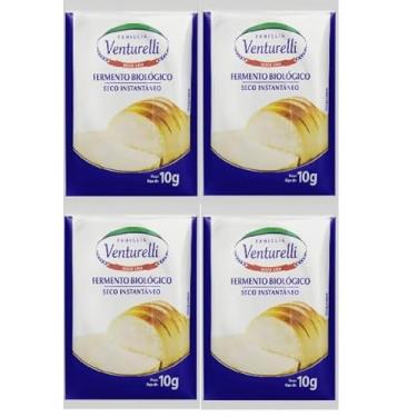 Imagem de Fermento Biológico Famiglia Venturelli 10gr - Ideal para Pães, Pizza. - 4 Unidades.