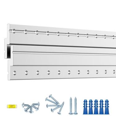 Imagem de Gancho de grampo francês resistente de 17 3/10.2 cm, ferragens de montagem de espelho pesado e kit de pendurar fotos, suportes de montagem na parede para armários, prateleira, cabeceira - clipes Z 1