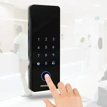 Imagem de FECHADURA DIGITAL DE SOBREPOR BLUETOOTH ATHENAS PORTA DE VIDRO PRIMEBRAS