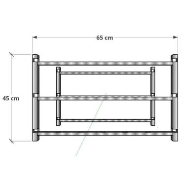 Imagem de Suporte para Churrasqueira Reforçado - WR Steel, 65cm