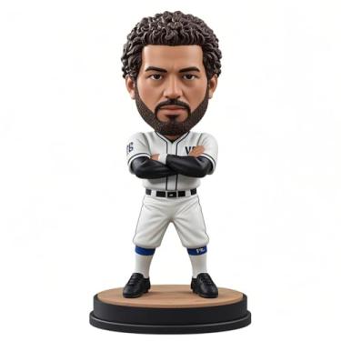 Imagem de Jogador de beisebol personalizado que balança a cabeça cruzada - decoração de braços presente para fãs de esportes perfeito para namorado, pai, irmão, aniversário e entusiastas atléticos, decoração de