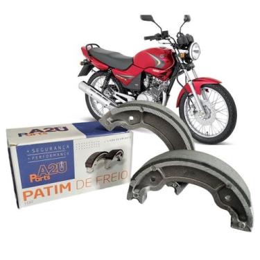 Imagem de Patim Lona de Freio - A2u Parts - Yamaha Fazer Factor Ybr Crypton Neo 