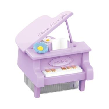 Imagem de Fenteer Umidificador de ar para piano, difusor de névoa 350ml, portátil, para berçário, viagem, 2 modos de configuração, luz ambiente para carros, hotel, Tolet