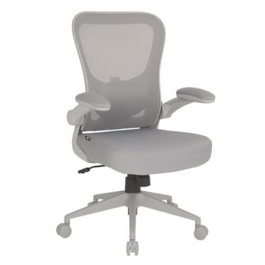 Imagem de Cadeira de Escritório Ergonômica, DT3 Vita, Braço Rtátil até 90º, Apoio Lombar Ajustável, Mesh Spandex Respirável, Tecido Softex, Confortável, Espuma Injetada, Certificada NR-17 (Grey Frame)