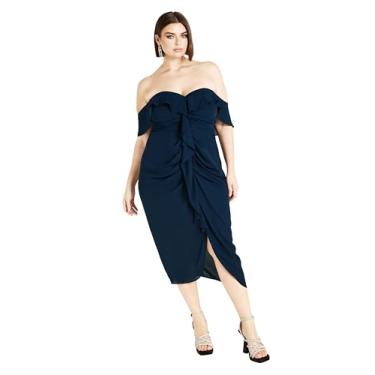 Imagem de City Chic Women's Apparel Vestido feminino City Chic Plus Size VA VOOM FF, azul-marinho, 22, Azul marino, 22 Plus