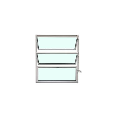 Imagem de Vitro Basculante Branco 60x60 Linha Esmeralda Vidro Liso