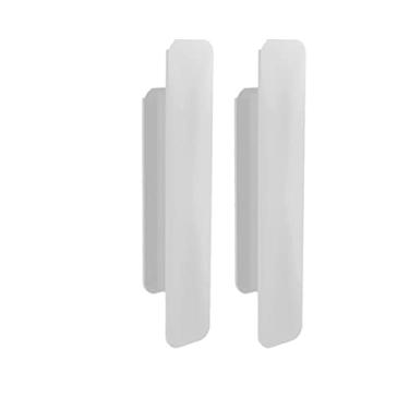 Imagem de Puxador de porta deslizante AAPIE 2 peças de maçaneta de porta deslizante branca para casa porta de vidro e janela porta deslizante porta auxiliar push pull com alça adesiva finalidade para cômoda