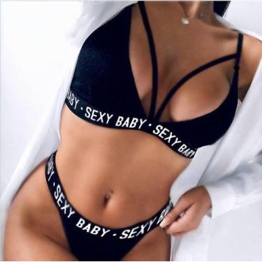 Imagem de Biquíni Asa Delta Neon Verde Preto Cortininha Moda Praia langeriesex s